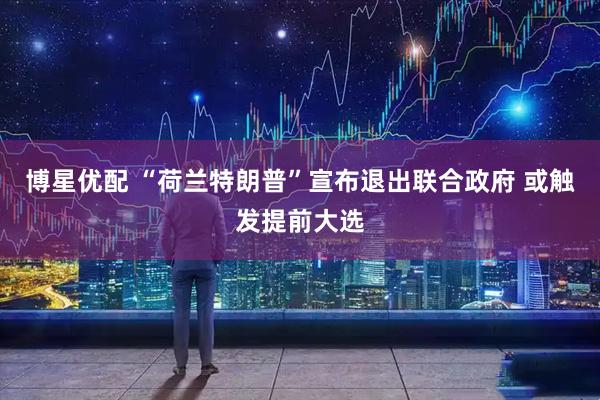 博星优配 “荷兰特朗普”宣布退出联合政府 或触发提前大选